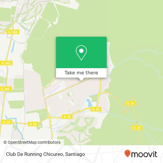 Club De Running Chicureo map