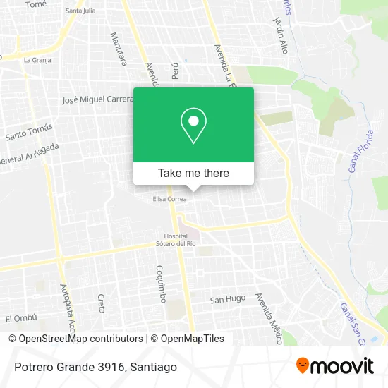Potrero Grande 3916 map