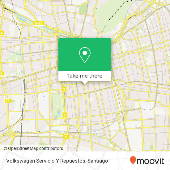 Volkswagen Servicio Y Repuestos map