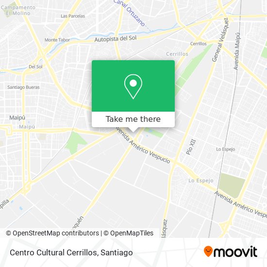 Centro Cultural Cerrillos map