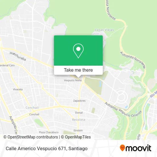 Calle Americo Vespucio 671 map