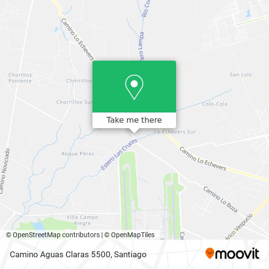 Camino Aguas Claras 5500 map