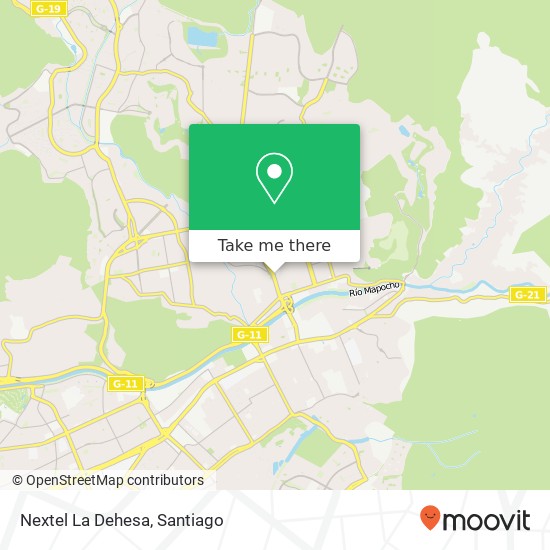 Mapa de Nextel La Dehesa