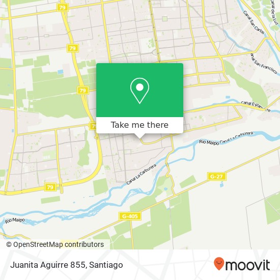 Juanita Aguirre 855 map