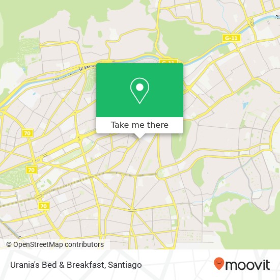 Urania's Bed & Breakfast map