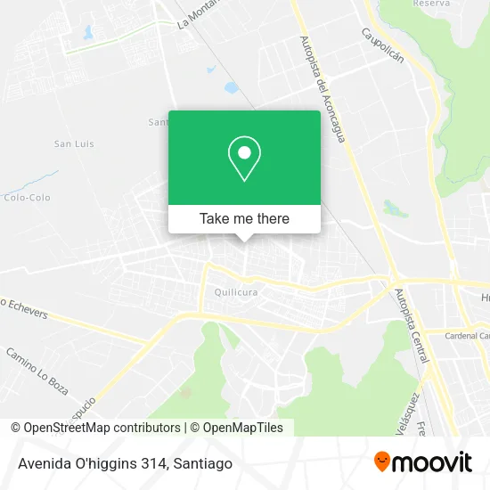 Avenida O'higgins 314 map