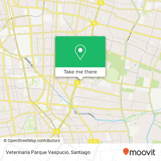 Veterinaria Parque Vespucio map