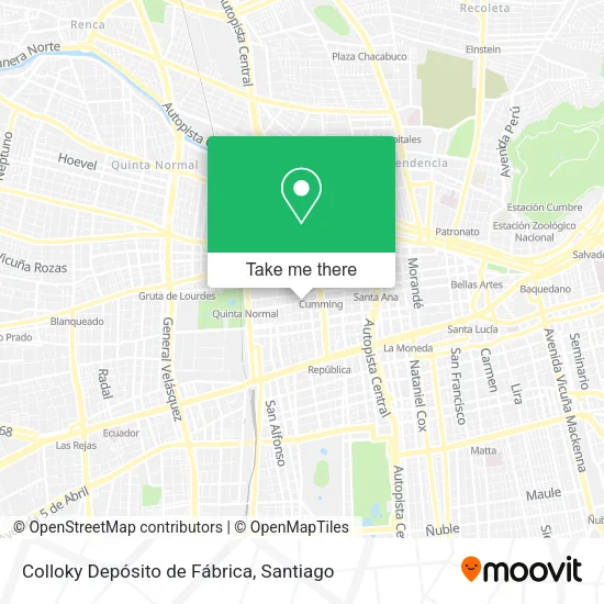 Colloky Depósito de Fábrica map