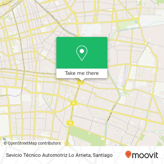 Sevicio Técnico Automotriz Lo Arrieta map