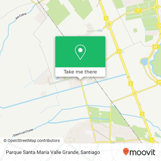 Parque Santa María Valle Grande map