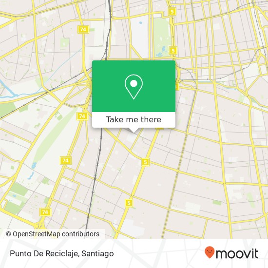 Mapa de Punto De Reciclaje