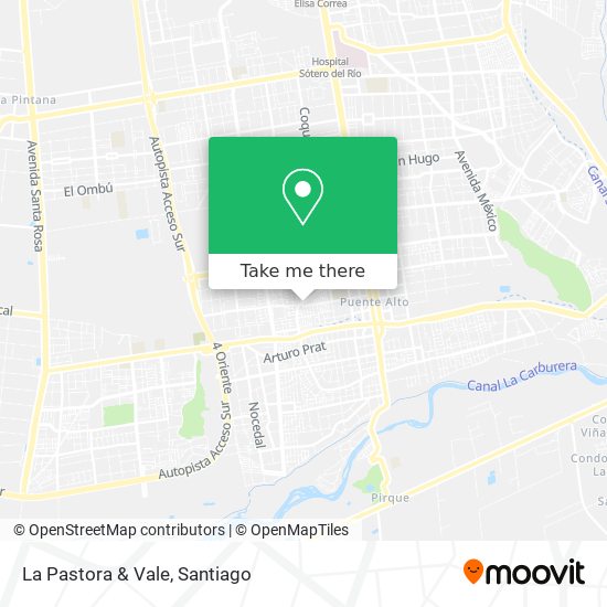 La Pastora & Vale map