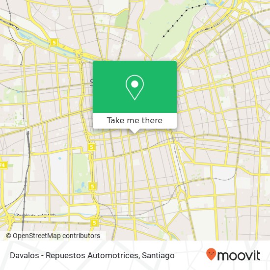 Davalos - Repuestos Automotrices map