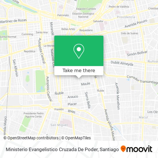 Ministerio Evangelistico Cruzada De Poder map