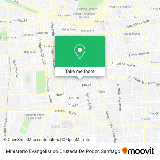 Ministerio Evangelistico Cruzada De Poder map
