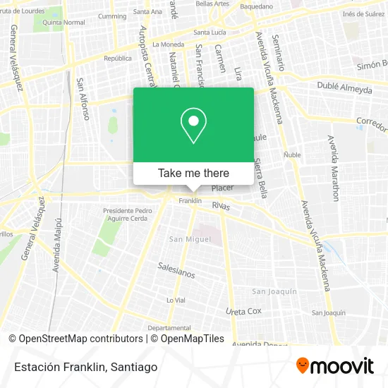 Estación Franklin map