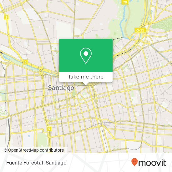 Fuente Forestat map