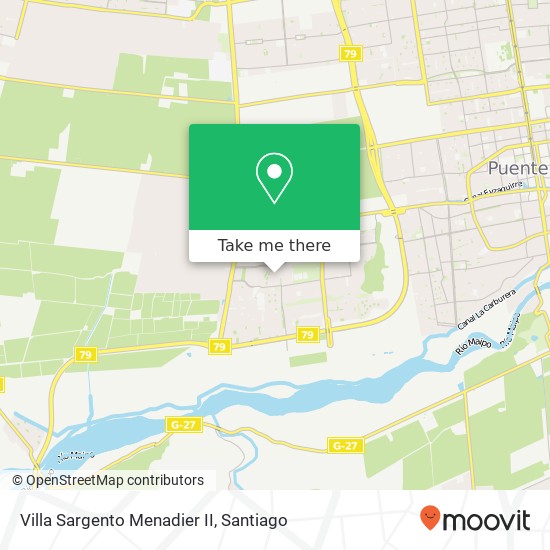Villa Sargento Menadier II map