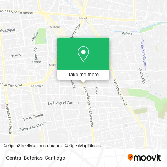 Central Baterias map