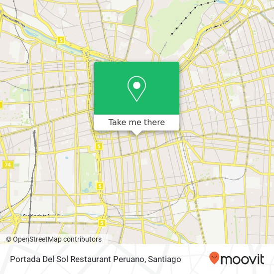 Portada Del Sol Restaurant Peruano map
