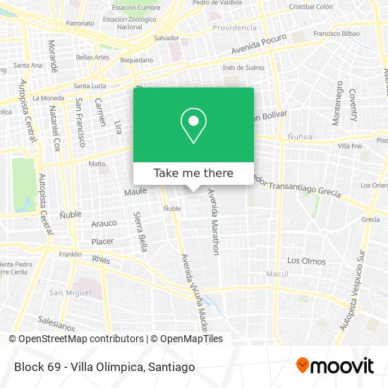 Block 69 - Villa Olímpica map