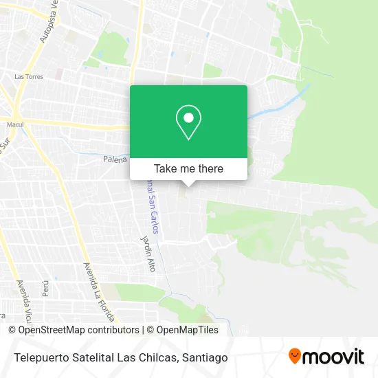 Telepuerto Satelital Las Chilcas map