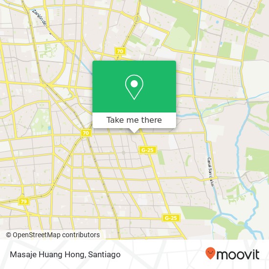 Masaje Huang Hong map