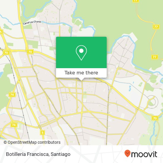Mapa de Botillería Francisca