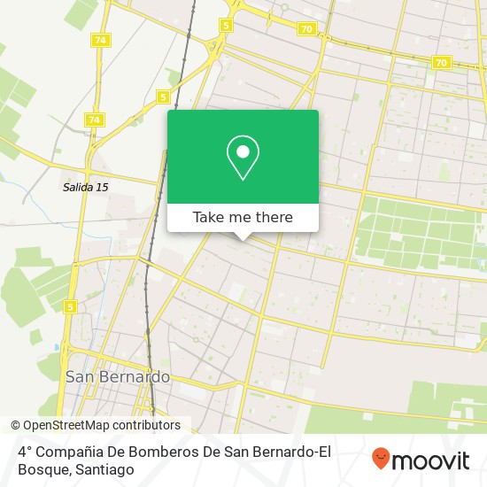 4° Compañia De Bomberos De San Bernardo-El Bosque map