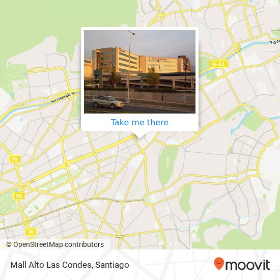 Mall Alto Las Condes map