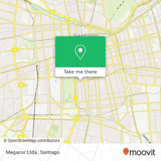 Megacor Ltda. map