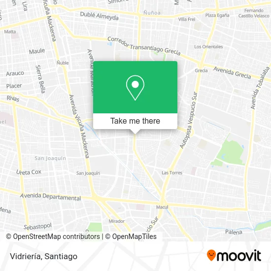 Vidriería map