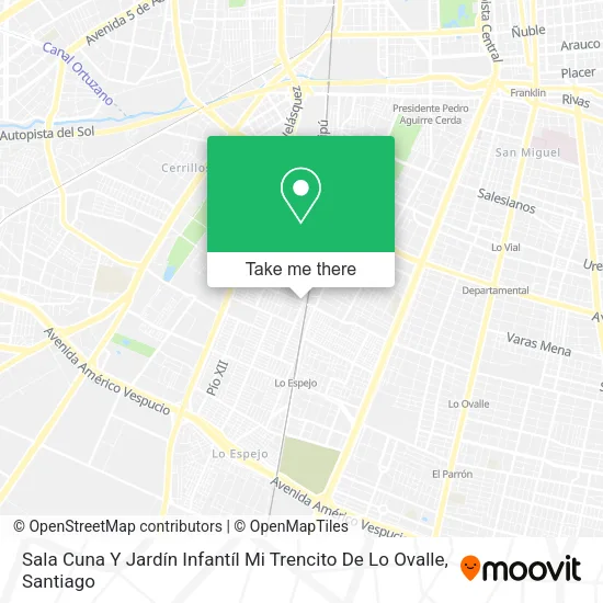 Sala Cuna Y Jardín Infantíl Mi Trencito De Lo Ovalle map