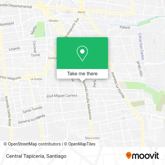 Central Tapicería map