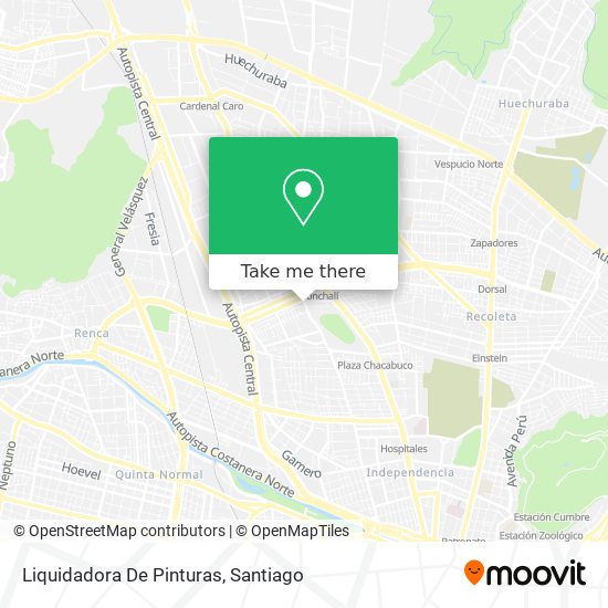 Liquidadora De Pinturas map