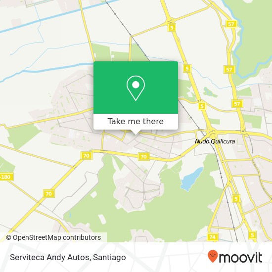 Serviteca Andy Autos map