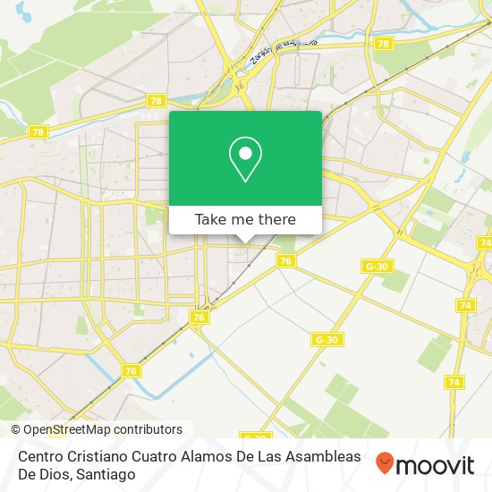 Centro Cristiano Cuatro Alamos De Las Asambleas De Dios map