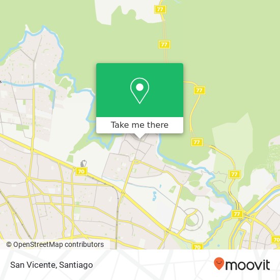 San Vicente map