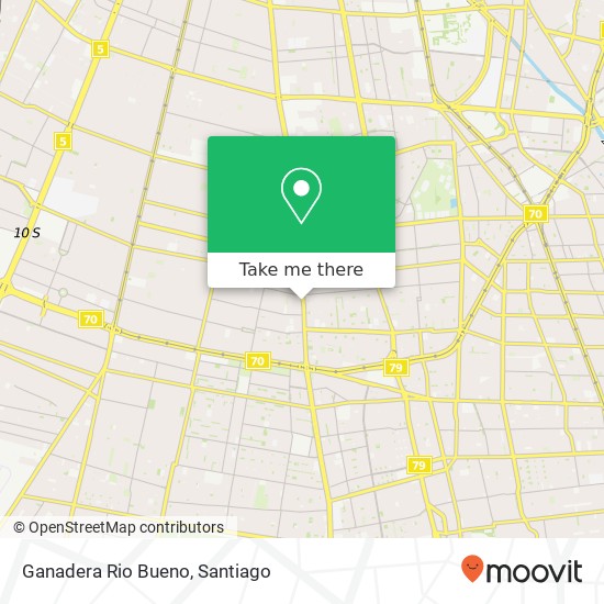 Mapa de Ganadera Rio Bueno