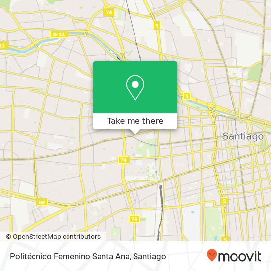 Politécnico Femenino Santa Ana map