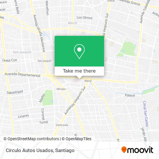 Mapa de Círculo Autos Usados