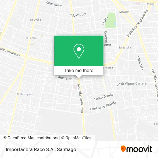 Importadora Raco S.A. map