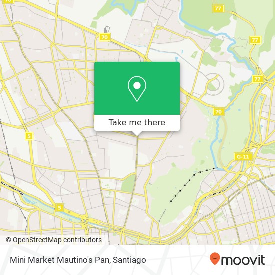 Mini Market Mautino's Pan map
