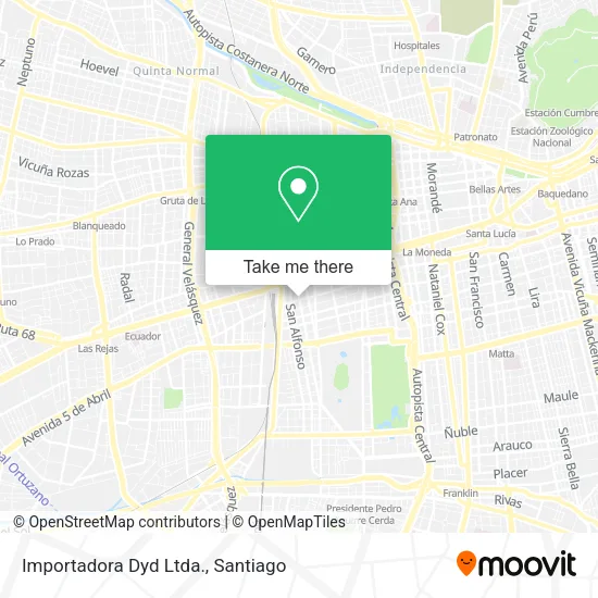 Importadora Dyd Ltda. map