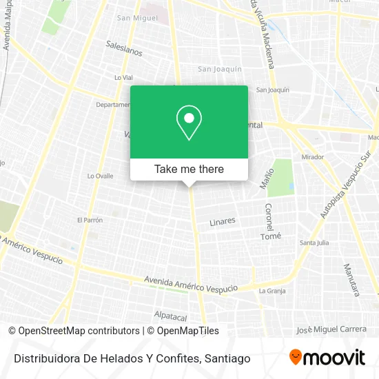 Distribuidora De Helados Y Confites map