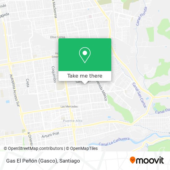 Gas El Peñón (Gasco) map