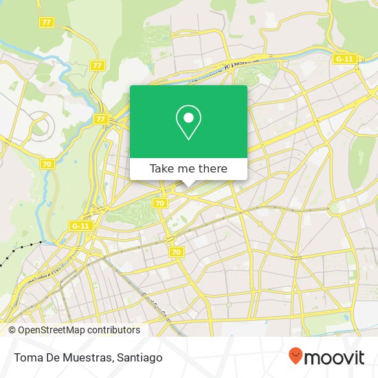 Toma De Muestras map
