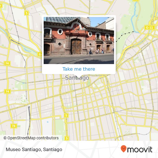 Mapa de Museo Santiago