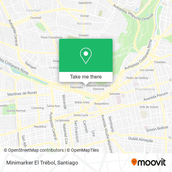 Mapa de Minimarker El Trébol