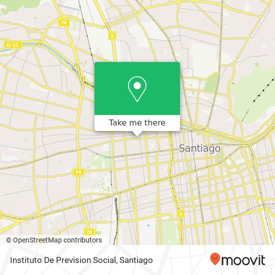 Instituto De Prevision Social map